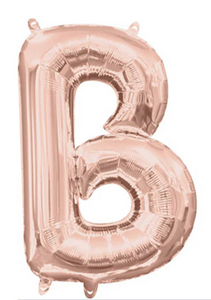 B Foil Balloon - 86cm Rose Gold (Anagram)