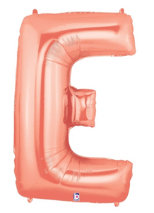 E Foil Balloon - 102cm Rose Gold  (Betallic)