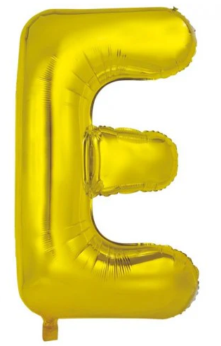 E Foil Balloon - 86cm Gold (Decrotex)