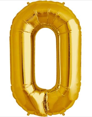 O Foil Balloon - 86cm Gold (Northstar)