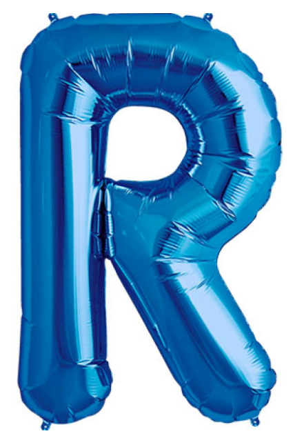 R Foil Balloon - 86cm Blue (NorthStar)