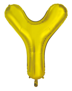 Y Foil Balloon - 86cm Gold (Decrotex)