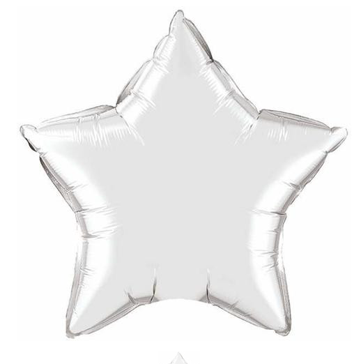 Silver Star Foil Balloon