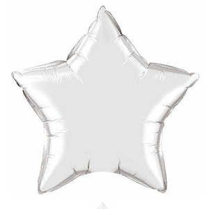 Silver Star Foil Balloon