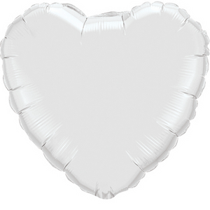 91cm Pearl White Heart