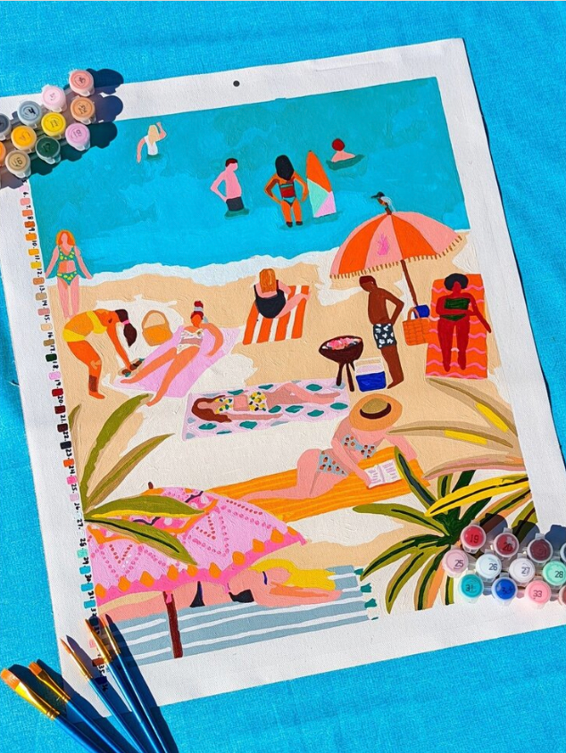 Paint by Number: Beach Day by Hebe Studio