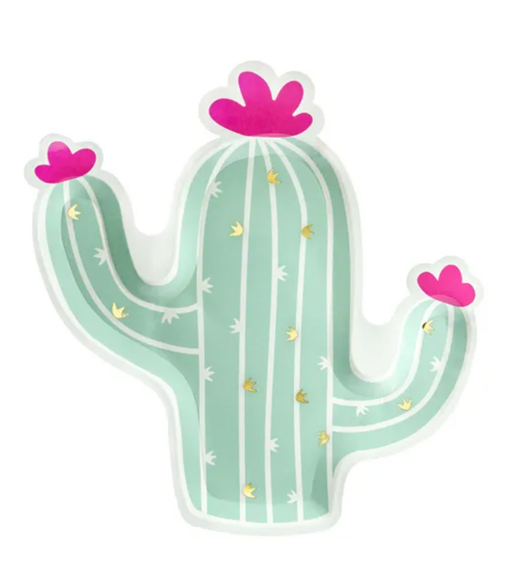 Cactus Paper Plate